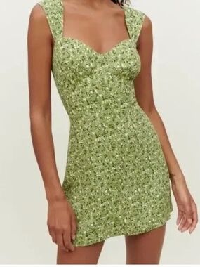 Reformation Lorelei Floral Print Minidress